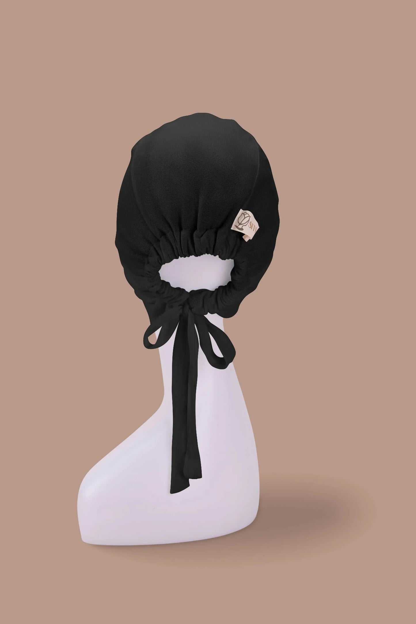 Sitra black hijab bonnet, stretchable hijab inner cap for secure fit and healthy hair under hijab
